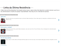 Tablet Screenshot of linhadaultimaresistencia.blogspot.com