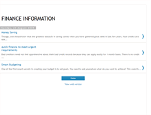 Tablet Screenshot of financefairy.blogspot.com