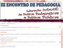 Tablet Screenshot of iiiencontrodepedagogia.blogspot.com