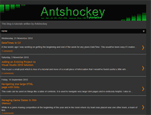 Tablet Screenshot of antshockey-tutorials.blogspot.com