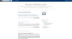 Desktop Screenshot of bilinguismoenlucha.blogspot.com