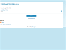 Tablet Screenshot of hardwareinazores.blogspot.com