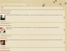 Tablet Screenshot of 4theloveofdecorating.blogspot.com