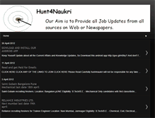 Tablet Screenshot of hunt4naukri.blogspot.com