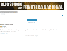 Tablet Screenshot of fonotecanacional.blogspot.com