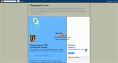 Desktop Screenshot of designtoliveblog.blogspot.com