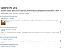 Tablet Screenshot of designtoliveblog.blogspot.com