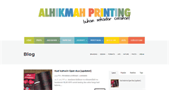 Desktop Screenshot of percetakan-alhikmah.blogspot.com