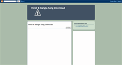 Desktop Screenshot of hindi-bangla-song-download-bd.blogspot.com
