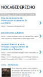 Mobile Screenshot of nocabederecho.blogspot.com