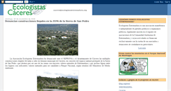 Desktop Screenshot of ecologistascaceres.blogspot.com