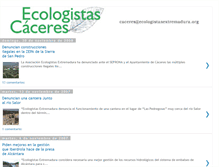 Tablet Screenshot of ecologistascaceres.blogspot.com