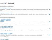 Tablet Screenshot of angelainsurance.blogspot.com