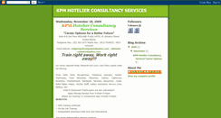 Desktop Screenshot of kpmhotelierconsultancyservices.blogspot.com