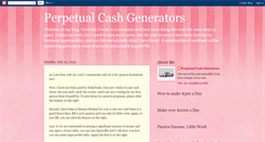 Desktop Screenshot of perpetualcashgenerators.blogspot.com