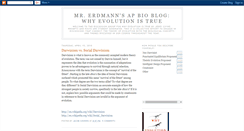 Desktop Screenshot of erdmannevolution.blogspot.com