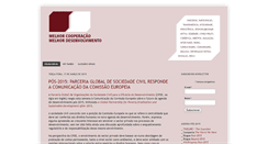 Desktop Screenshot of cooperacao-desenvolvimento.blogspot.com