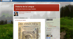 Desktop Screenshot of historiadelalenguacastellana.blogspot.com