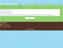 Tablet Screenshot of beginwithinnow.blogspot.com