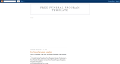 Desktop Screenshot of freefuneralprogramtemplate.blogspot.com