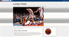 Desktop Screenshot of landryfields.blogspot.com