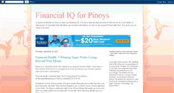 Desktop Screenshot of financialiqforpinoys.blogspot.com