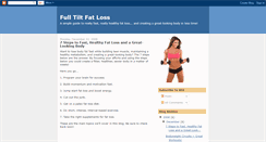 Desktop Screenshot of fulltiltfatloss.blogspot.com