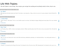 Tablet Screenshot of lifewithourtriplets.blogspot.com