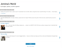 Tablet Screenshot of jemimasworld-jemima.blogspot.com