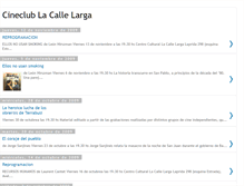 Tablet Screenshot of cineclublacallelarga.blogspot.com