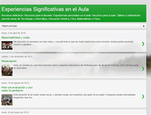 Tablet Screenshot of experienciassignificativasnoe.blogspot.com