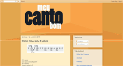 Desktop Screenshot of meucantobom.blogspot.com