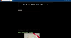 Desktop Screenshot of newtechupdate.blogspot.com