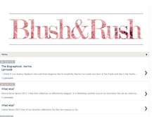 Tablet Screenshot of 4blushandrush.blogspot.com