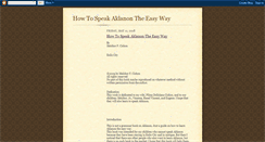 Desktop Screenshot of howtospeakaklanon.blogspot.com