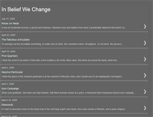Tablet Screenshot of inbeliefwechange.blogspot.com