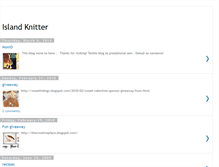 Tablet Screenshot of islandknitter-moncha.blogspot.com