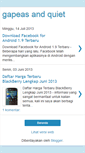 Mobile Screenshot of gapeasandquiet.blogspot.com