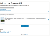 Tablet Screenshot of privatelakenb.blogspot.com