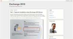 Desktop Screenshot of exchangesvr2010.blogspot.com