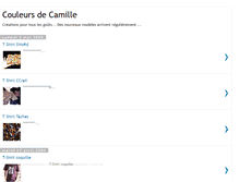 Tablet Screenshot of couleursdecamille.blogspot.com