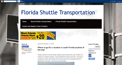 Desktop Screenshot of floridashuttletransportation.blogspot.com