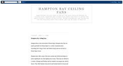 Desktop Screenshot of hamptonbay-ceiling-fans.blogspot.com