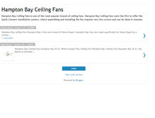 Tablet Screenshot of hamptonbay-ceiling-fans.blogspot.com