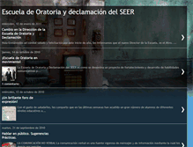 Tablet Screenshot of oratoriaydeclamacionseer.blogspot.com