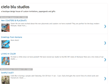 Tablet Screenshot of cieloblustudios.blogspot.com