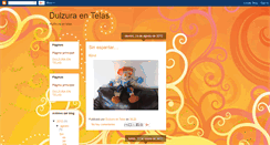 Desktop Screenshot of dulzuraentelas.blogspot.com