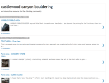 Tablet Screenshot of castlewoodcanyonbouldering.blogspot.com