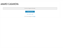 Tablet Screenshot of amarocasanova.blogspot.com