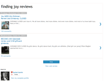 Tablet Screenshot of findingjoyreviews.blogspot.com